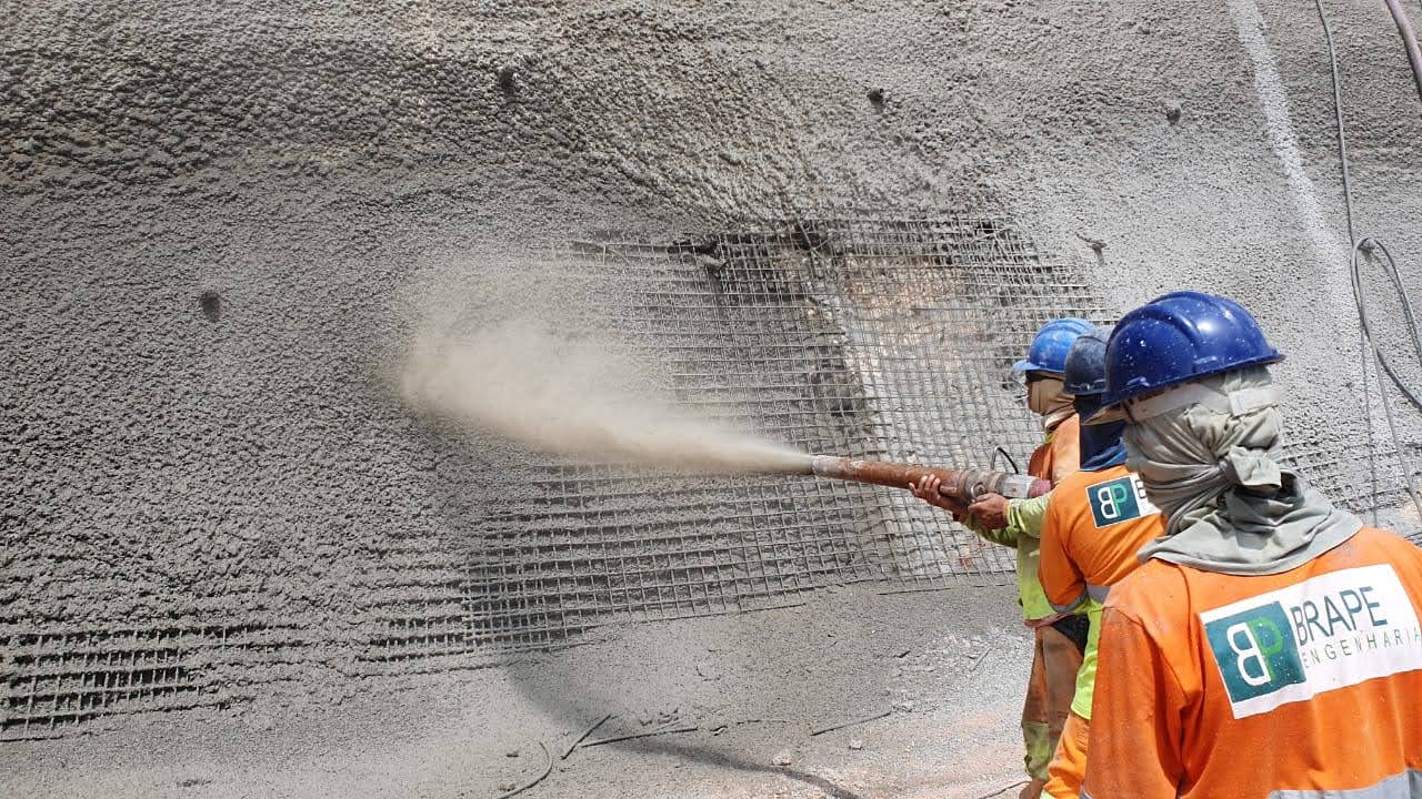 Concreto Projetado brape engenharia 2 obras 2024